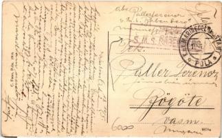 Wenn Du alle Glaser leergetrunken... / K. u. K. mariner, humour, "SMS Babenberg" Feldpost ...