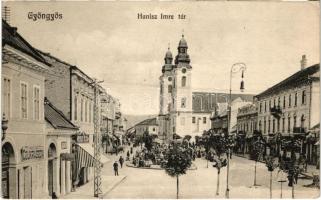 Gyöngyös, Hanisz Imre tér, Cukrászda, Berger József üzlete