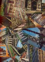 34db római klf postatiszta képeslap, főbb történelmi béylegekkel