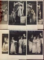 7db régi színjátszó fotó (30-40-es évek)