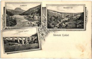 Csík, Gyilkos-tó, Ladoki viadukt, Karakkói híd / lake, viaduct, bridge