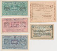Ausztria 1920. 15db-os Heller szükségpénz tétel T:I-,II,III
Austria 1920. 15pcs of various Heller n...