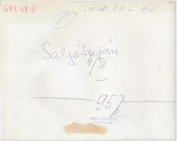 Salgótarján,  Magyar Hírek szerkesztősége fotó, jelzett, 19x24cm