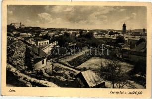 Léva, Levice; látkép a szőlők felé / panorama (Rb)