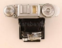 Zeiss Ikon Compur Rapid fényképezőgép Tessar 1:2,8 f=8 cm objektívvel, eredeti bőr tokjában, jó álla...