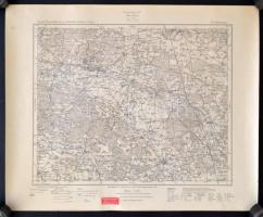 1899 Topographische Übersichtskarte des Deutschen Reichs, 11 db térkép, 38x44 cm
