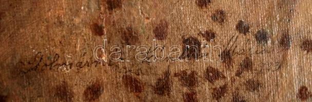 Szánthó jelzéssel: Asztali csendélet. Olaj, vászon-karton, festék hibákkal, 48×38 cm