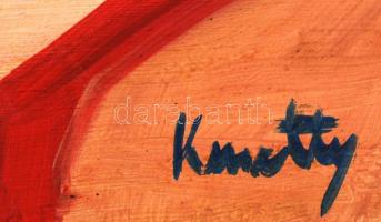 Kmetty jelzéssel: Pipás csendélet. Olaj, karton, 33×50 cm