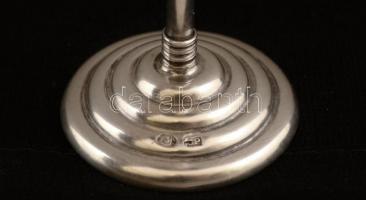 Ezüst talpas pohárkák, Ag., nettó:132gr., jelzett, m:10cm /Silver stemmed glass, Ag, net.. 132gr, ma...