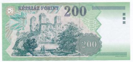 2006. 200Ft "FC" + 2007. 200Ft "FA,FB" (3x) T:I,I- egyiken kis szakadás