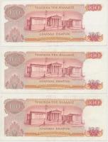 Görögország 1967. 100D (3x) sorszámkövetők T:III szép papír
Greece 1967. 100 Drachmai (3x) sequenti...
