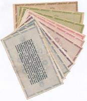 1946. 10db-os vegyes magyar adópengő bankjegy tétel T:III