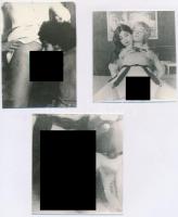 Retró pornó fotók, 7db, különböző méretben és minőségben, cca 9x12cm