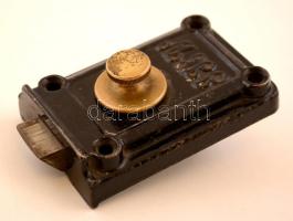cca 1910 JHW Climax régi amerikai zár / vintage lock 9x7 cm