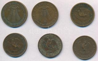 1946-1991. 10f tombak (4xklf) + 20f Cu-Al (2xklf) + 20f Al (34xklf) + 50f Al (23x) T:vegyes