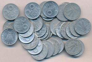 1946-1991. 10f tombak (4xklf) + 20f Cu-Al (2xklf) + 20f Al (34xklf) + 50f Al (23x) T:vegyes