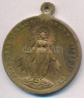 Vatikán ~1870. "IX. Pius / Szűz Mária" aranyozott Br medál (32mm) T:2
Vatican ~1870. &quo...