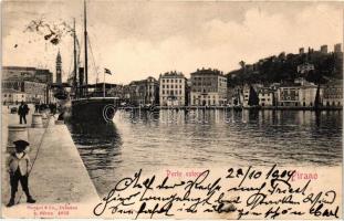 Piran, Pirano; Porto esterno / port, steamship (EB)