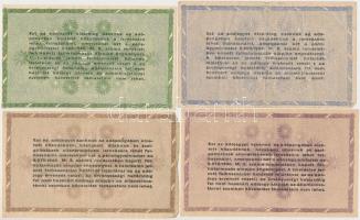 1946. 10.000AP + 50.000AP + 100.000AP + 500.000AP (4x) + 10.000.000AP fordított címerrel T:II,III