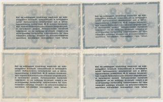 1946. 10.000AP + 50.000AP + 100.000AP + 500.000AP (4x) + 10.000.000AP fordított címerrel T:II,III