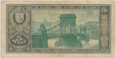 1926. 5P T:III-
Hungary 1926. 5 Pengő C:VG
Adamo P3