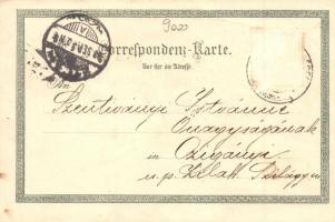 1899 Szászrégen, Reghin, Sächsisch-Regen; Gimnázium, Vásár tér, Sétány, Evangélikus templom, Lány is...