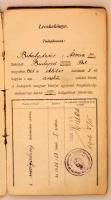 1926 a Budapesti Magyar Királyi Egyetem Közgazdaságtudományi Karának leckekönyve zsidó hallgató részére, benne neves tanárok, Lóczy Lajos, Pukánszky Béla, Teleki Pál, stb. aláírásaival