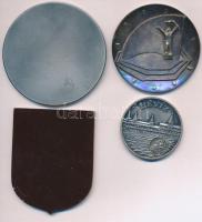 1970. "Jászberény Hűtőgépgyár - Kiválló Vállalat 10" kétoldalas fém emlékérem (60mm) + DN ...