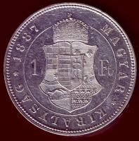 1887. 1Ft Ag T:2-/3+