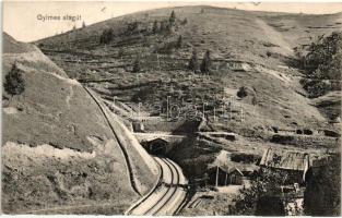 Gyimes, Ghimes; Vasúti alagút, kiadja Adler / railway tunnel (kis szakadás / small tear)