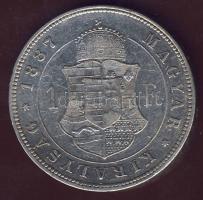 1887. 1Ft Ag T:3 pici ph