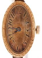 cca 1930 Arany (Au) tokos női karóra 14k, jelzett. Javításra szorul / 1930 Womens watch in gold case...