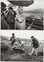 A nagymarosi vízlépcső ellenes tüntetésről készült 4 db sajtófotó, Sáfár Tibor Új Magyarország fotó,...