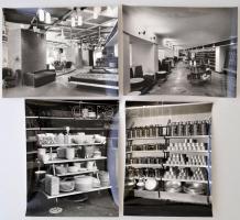 cca 1965 Egy nagyáruház belső teréről készült fotók, 9 db, 18x23 cm