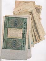 Németország / Weimari Köztársaság / Német 3. Birodalom 1919-1945. 22db-os vegyes bankjegy tétel T:II...