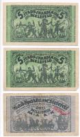 Németország / Weimari Köztársaság / Bielefeld 1923. 7db szükségpénz, perforáltak T:II,III Germany / Weimar Republic / Bielefeld 1923. 7pcs of necessity notes, all perforated C:XF,F