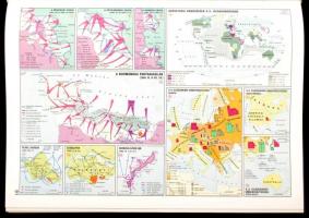 Történelmi világatlasz. Szerk.: Ajtay Ágnes et al. Bp., 1991, Kartográfiai Vállalat. Kartonált papír...