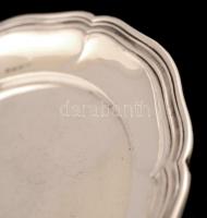 Ezüst borosüveg alátét, Ag., nettó:74gr., jelzett, d:13cm / Silver decanter underwear, Ag, net. 74gr...