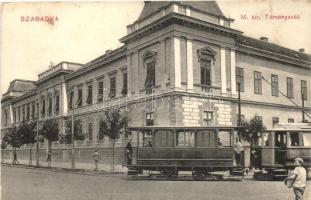 Szabadka, Subotica; Törvényszék, villamos / court, tram (EK)