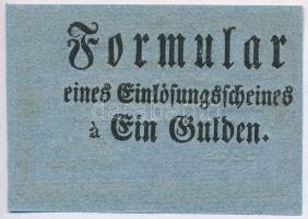 1811. 2G Formulare "Einlösungs=Schein" kék T:I- 
Austrian Empire 1811. 2 Gulden Formulare...