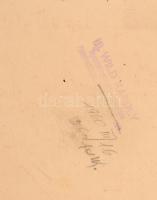 Wild Károly (?-?): Éljen május elseje, plakátterv. Vegyes technika, papír, pecséttel jelzett, 42x42c...