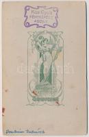 cca 1914 Katona karddal, keményhátú műtermi fotó, 16x10 cm / soldier, vintage photo, 16x10 cm