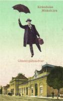 12 db MODERN használatlan reprint képeslap; Miskolc / 12 modern unused reprint Hungarian town-view p...