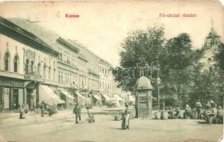 Kassa, Kosice; Fő utca, piac, Róth Lipót üzlete / main street, shop (EM)