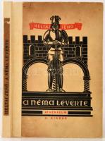 Heltai Jenő: A néma levente. Vígjáték három felvonásban. Budapest, 1936, Athenaeum, 166 p. Harmadik kiadás. Fáy Dezső festőművész fadúcaról készült fametszetekkel. Javított gerincű kiadói illusztrált félvászon kötés. Az előzéklapon Heltai Jenő, valamint az 1936. március 20 i bemutatón szereplő színészek (Szakáts Zoltán, Bajor Gizi, Pillér Vera, Törzs Jenő, Péchy Blanka, Földényi László, Sennyei Vera, Székely Lujza, Pataki Miklós, Bilicsi Tivadar, Vándory Gusztáv) aláírásával.