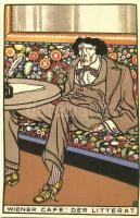 Kaffeehaus ist Überall, 12 Karten der Wiener Werkstaette, Edition Brandstaetter / 12 unused modern r...