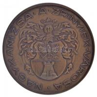 1938. "Nagykanizsa a Zrínyiek városa" Br emlékérem "ARKANZAS BPEST" gyártói jelz...