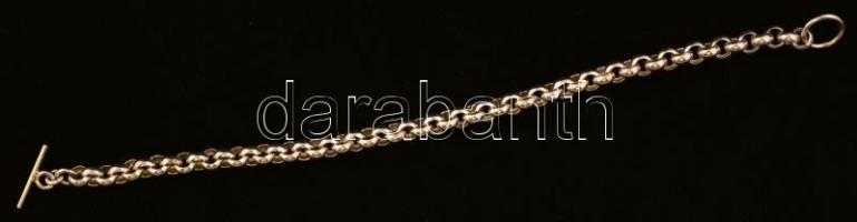 Ezüst  "anker" karlánc,  Ag., nettó:15gr., jelzett, 21cm / Silver bracelet, Ag, net.15gr, ...