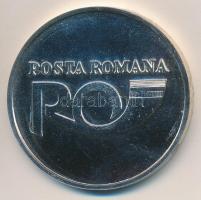 Románia 1996. "Román Posta / Plenáris ülés - Post Europ - Bukarest 1996. december 3-4." fém emlékérem, gravírozott, eredeti dísztokban (45mm) T:2 kis patina Romania 1996. "Posta Romana / Plenary Assembly - Post Europ - Bucharest 3-4.12.1996" commemorative medal, engraved in original case (45mm) C:XF small patina