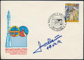 1988 Űrkutatás emlékkiállítás FDC Farkas Bertalan saját kezű aláírásával